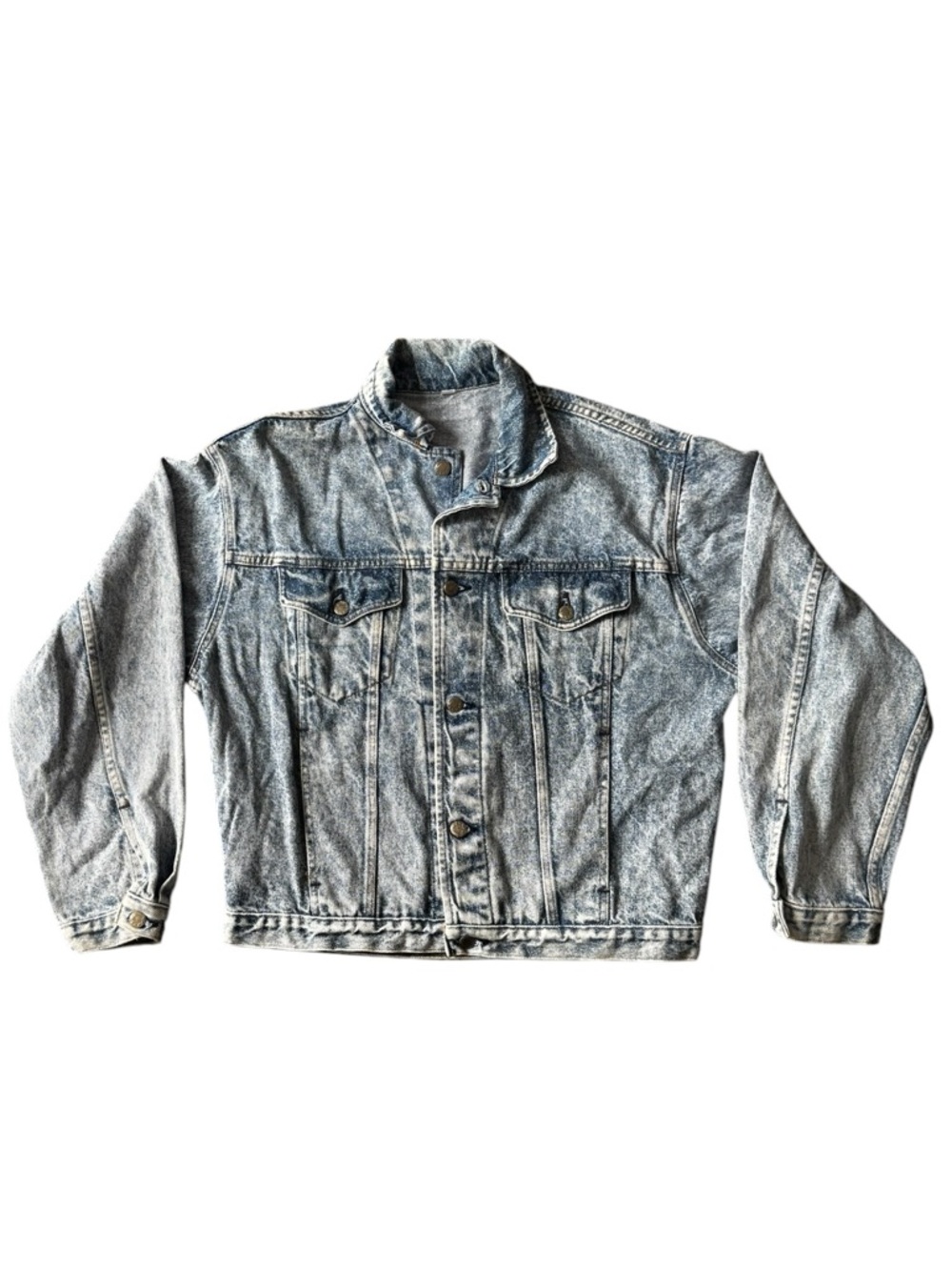 RARE! Vintage 80’s Acid Wash Jean Jacket Men’s Med